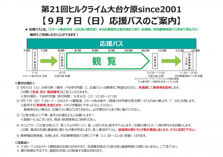 応援バスについて )